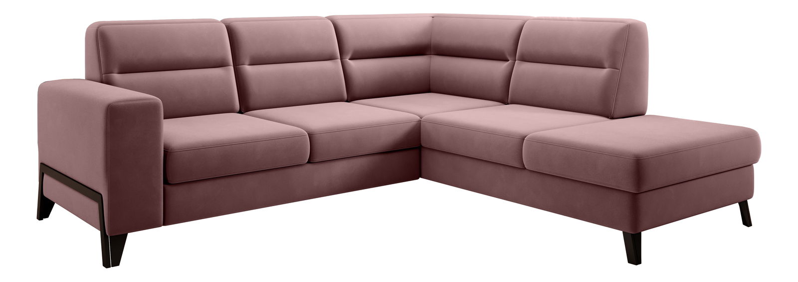 Sarokkanapé Clarice (világos rózsaszín) (J)