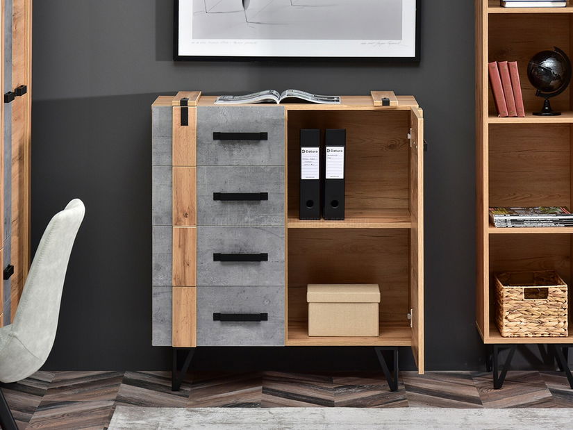 Set za dnevni boravak Subrayado 01 (hrast + crna)