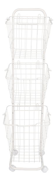 Regál s košíkmi Liffa (biela)