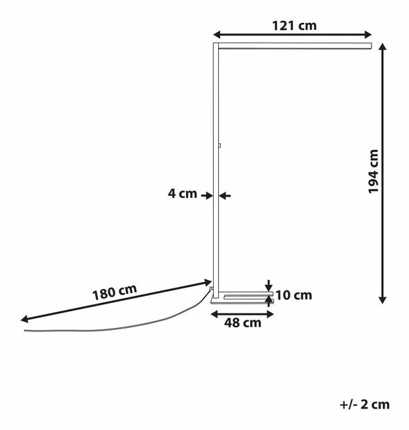 Podna svjetiljka Situla (crna) 