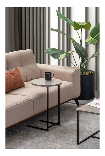 Kézi asztal Mitarazza (kő + fekete)