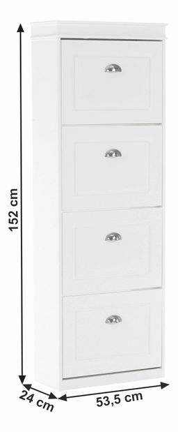 Pantofar 4-rânduri Slebera typ 3 (alb) *resigilat