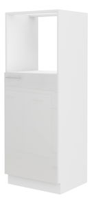 Dulap de bucătărie pentru alimente pentru cuptor Lavera 60 DKPL 162 1F BB (alb + alb lucios)