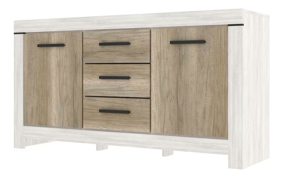 Komód Bloquearon 1 (canyon fenyő + karabela tölgy) 