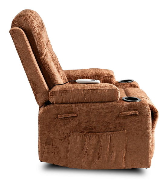 Masážne kreslo Banesto (hnedá) 