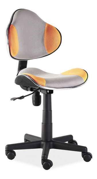 Kancelárske kreslo Afabla (oranžová + sivá)