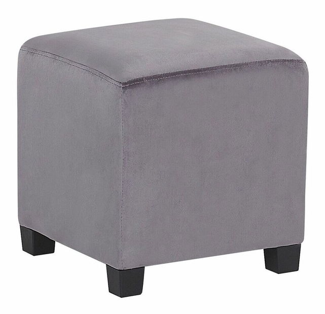 Fotoliu cu urechi SANES (gri) (cu taburete)