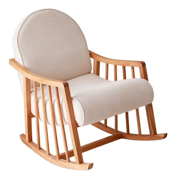 Fotoliu balansoar Kimmy (Alb)