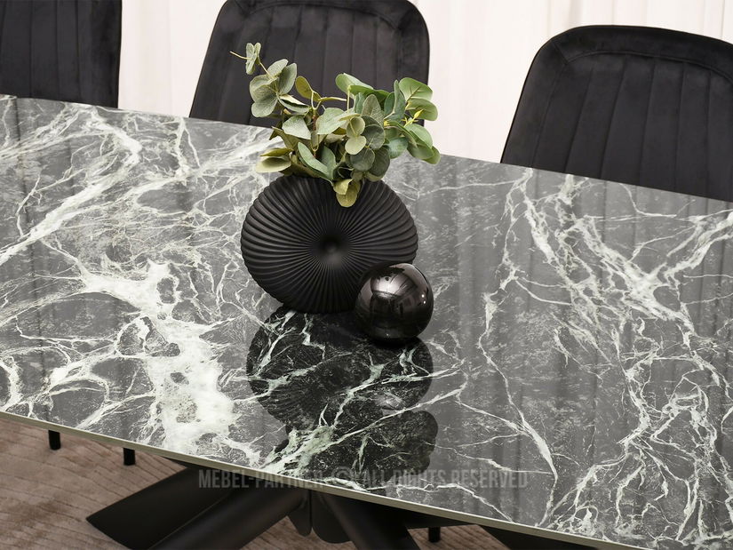 Masă sufragerie Deportaron (verde + negru)