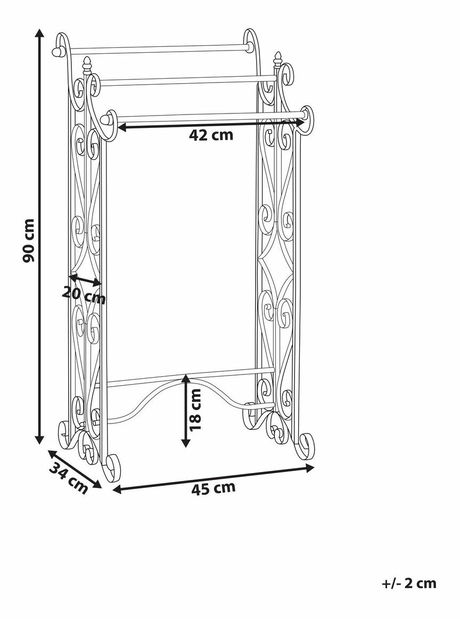 Stojan na uterák Chasidy (biela)
