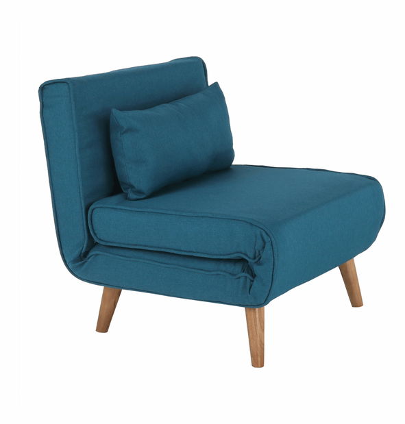 Fotoliu extensibil Fara (albastru) 