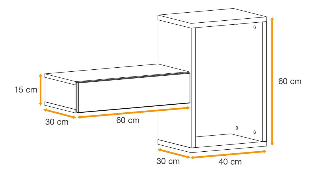Predsieň Enderly EY1 (dub wotan + čierna)