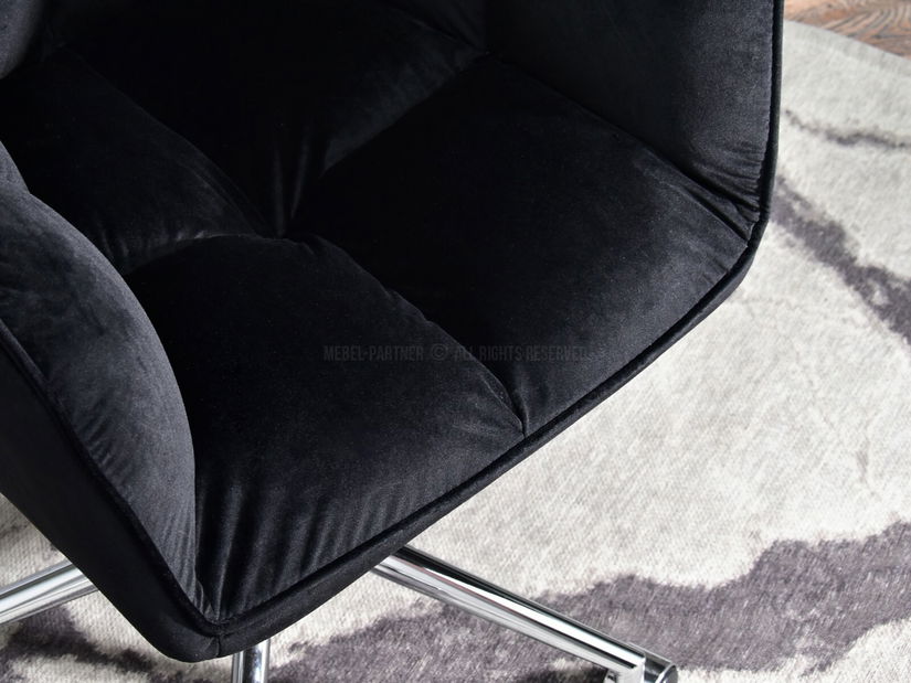 Kreslo Island (čierna + zlatá)