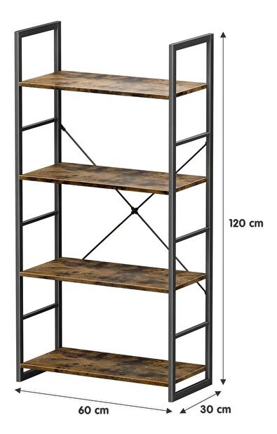 Regál Elza 120 (hnedá)