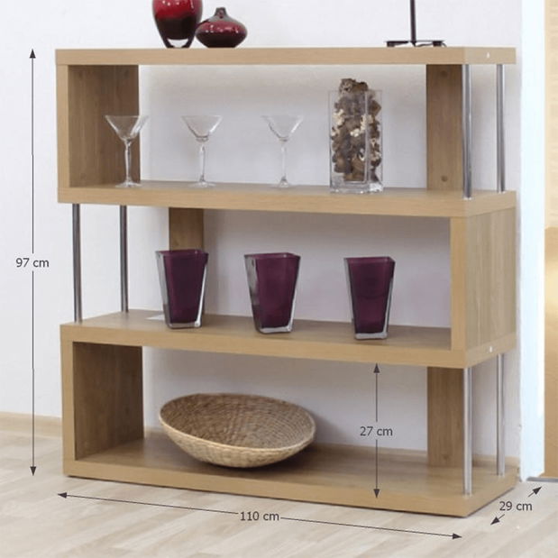 Polcos szekrény Baldock FP 3D tölgy