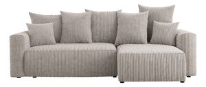 Rohová sedačka Denia (P) (mliečna)