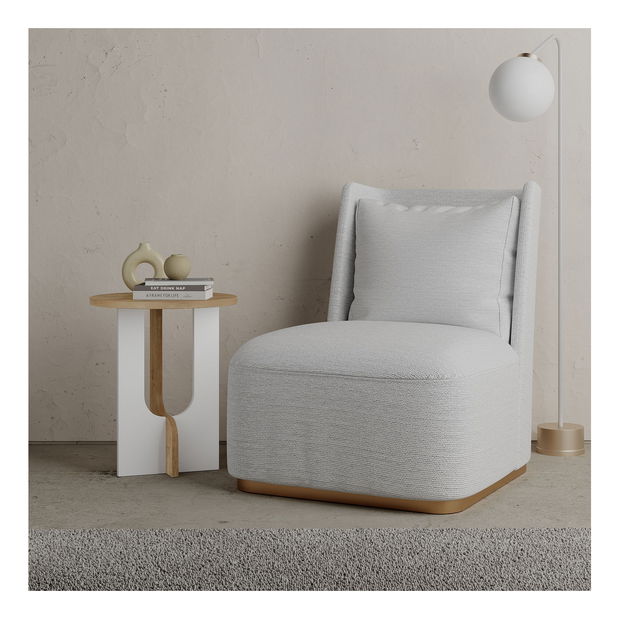 Kézi asztal Luna (tölgy + fehér)