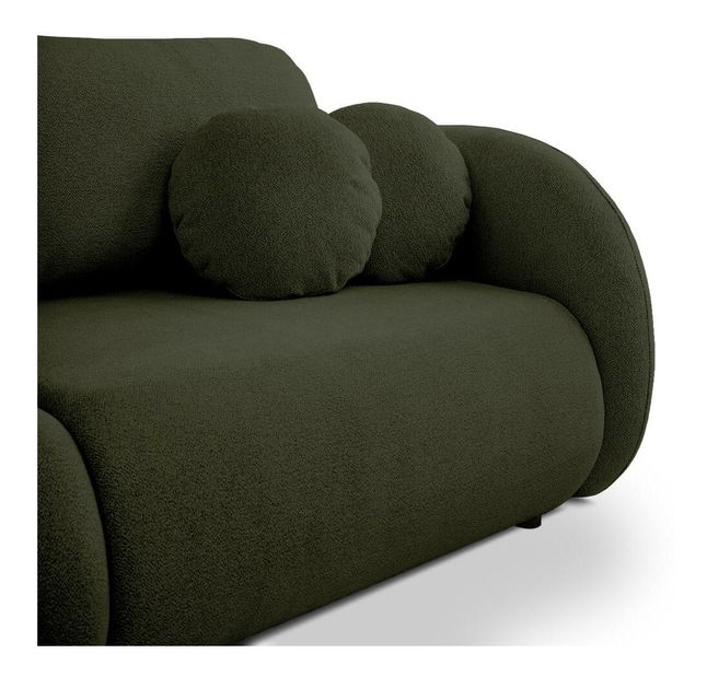 Canapea trei locuri Ovalia (măslin + negru)