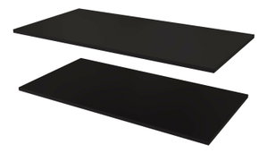 Set polica za ormar za garderobu (2 kom.) 100 cm (crna)