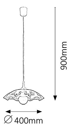 Viseća svjetiljka Vino 4795 (bijela + bijeli uzorak)