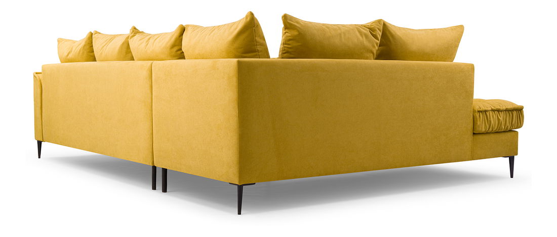 Rohová sedačka Lunara (žltá) (L)