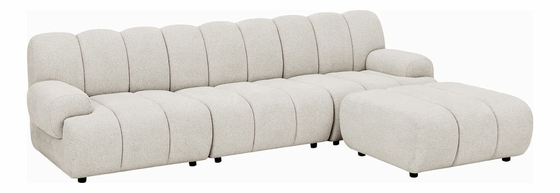 Modulárna rohová sedačka (P) Tessalia 3P (piesková)