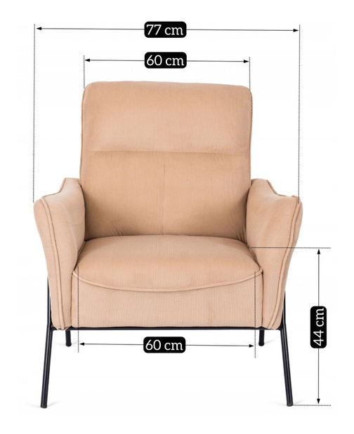 Kreslo Albania (béžová) 