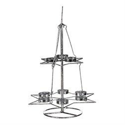 Metalni svijećnjak u obliku drvca UM0241 (srebrna)