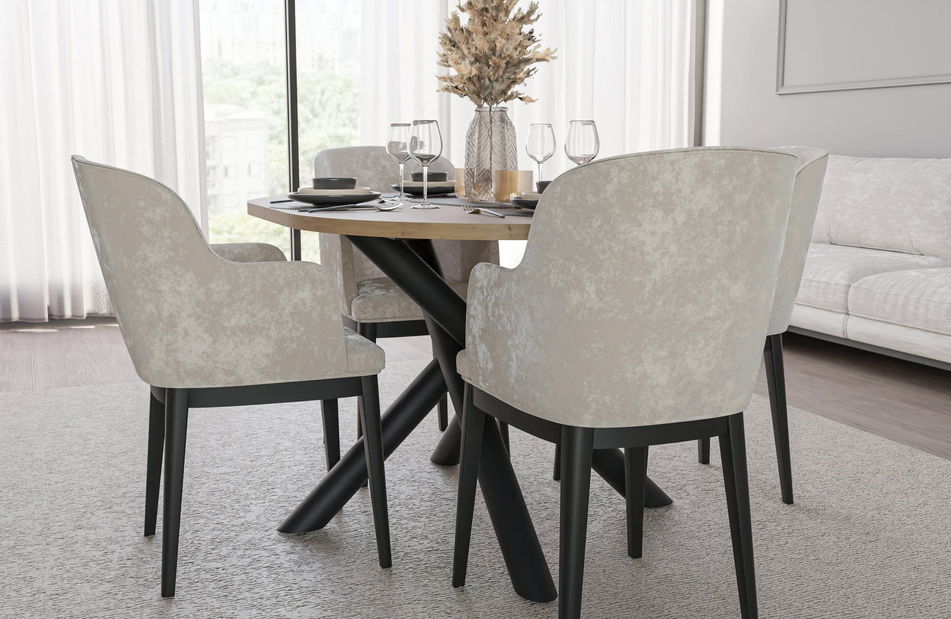 Oválny jedálenský stôl Ossla (dub artisan)