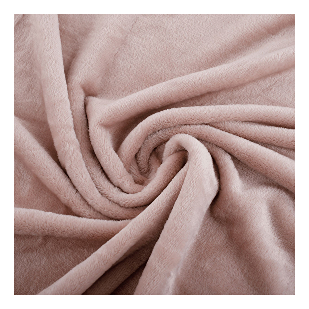 Pătură de pluș 150x200 cm Loang (roz pudrat)