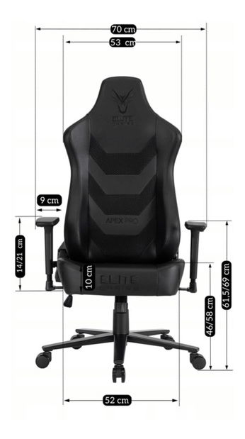 Felső fotel Agrario (fekete) 