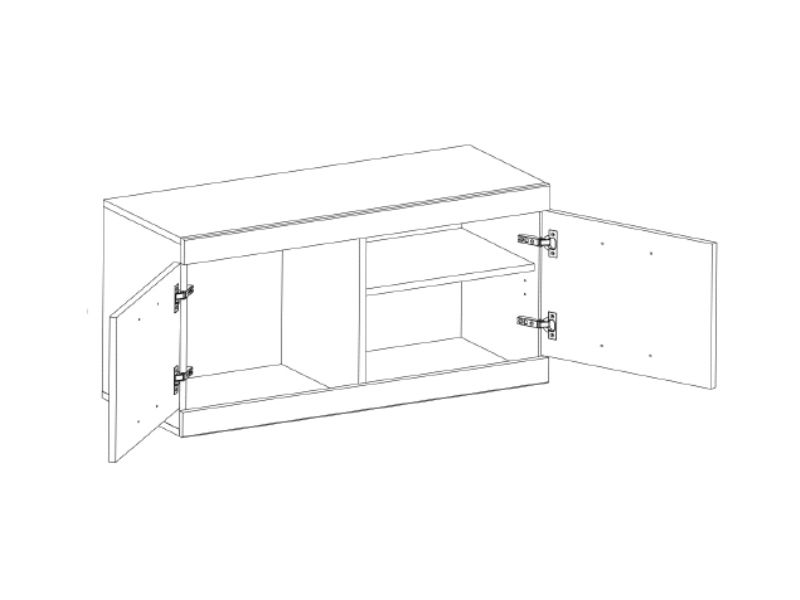 Komoda ORIT (hrast san remo)
