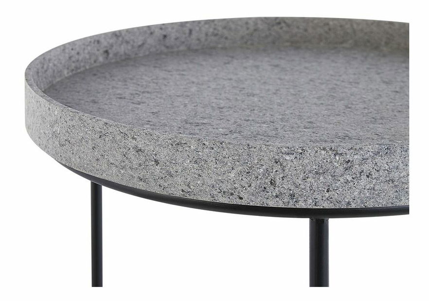 Set 3 buc. măsuță servire TAXAN (negru)