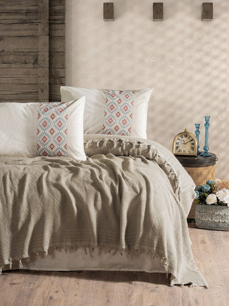 Ágytakaró 220 x 240 cm Papi (szürke)