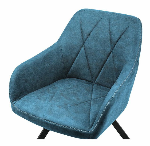 Set 2 buc. scaune pentru sufragerie Manly (albastru)