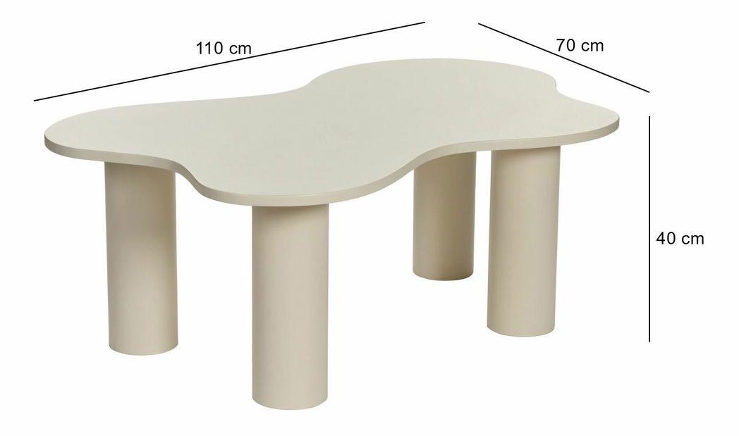 Stolić za kavu Blumingdel (krem)