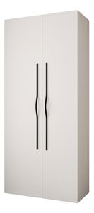 Ormar za garderobu 110 cm Carmela 50-2 (bijela + crna)
