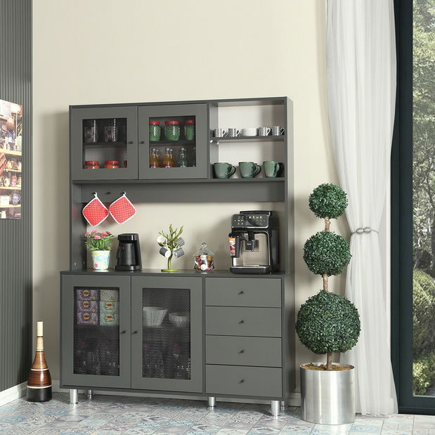 Kuhinjska vitrina Grandene 140 (antracit)