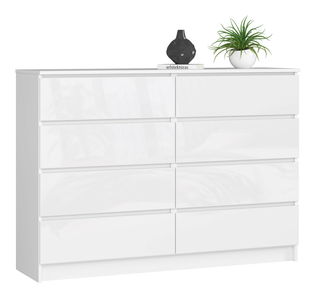 Komoda Keanu III (biely lesk)