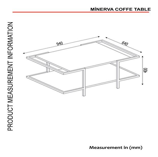 Masă de cafea Mistral (Nuc + Negru)