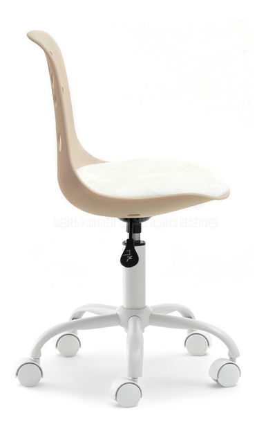 Scaun pentru copii Footy (bej + alb)