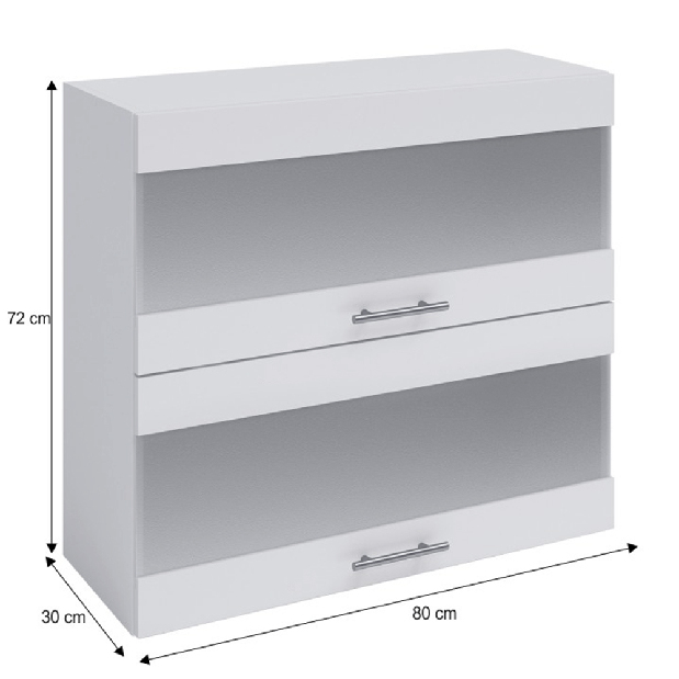 Horná kuchynská skrinka Flor W-80 K2S