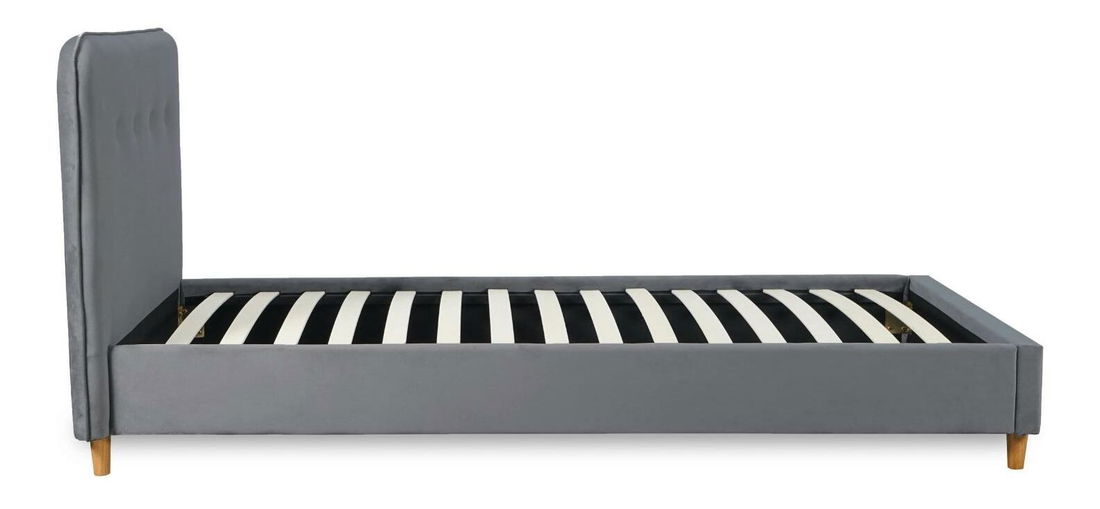 Jednostruki krevet 90 cm Dictador (tamnosiva) (s podnicom)