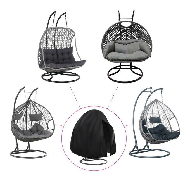 Navlaka za viseću duplu fotelju Katsavo (crna) 