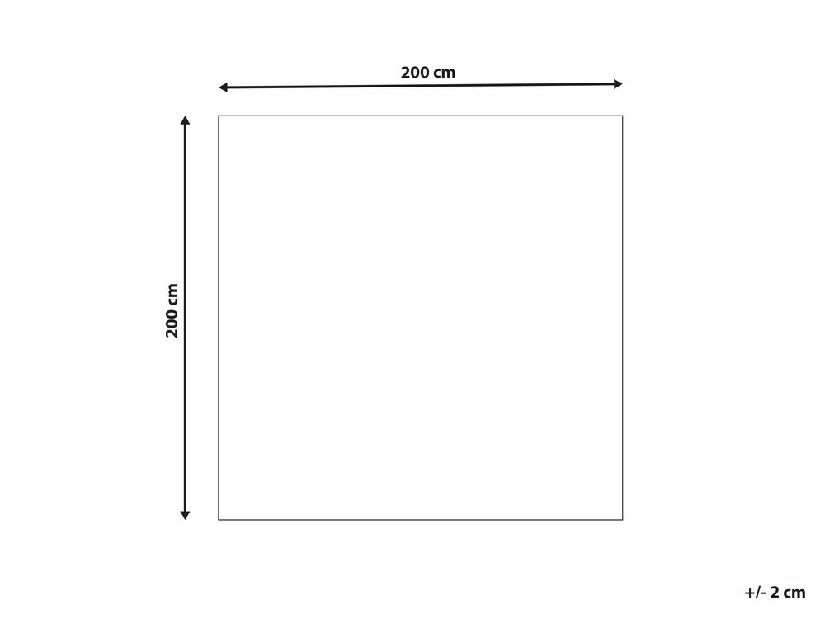 Szőnyeg 200 x 200 cm Mucu (sárga)