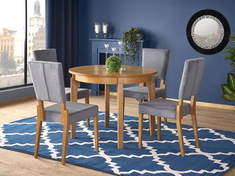 Széthúzható étkezőasztal  100-200 cm Saras  (méz tölgy + szürke) (6 8 fő részére)