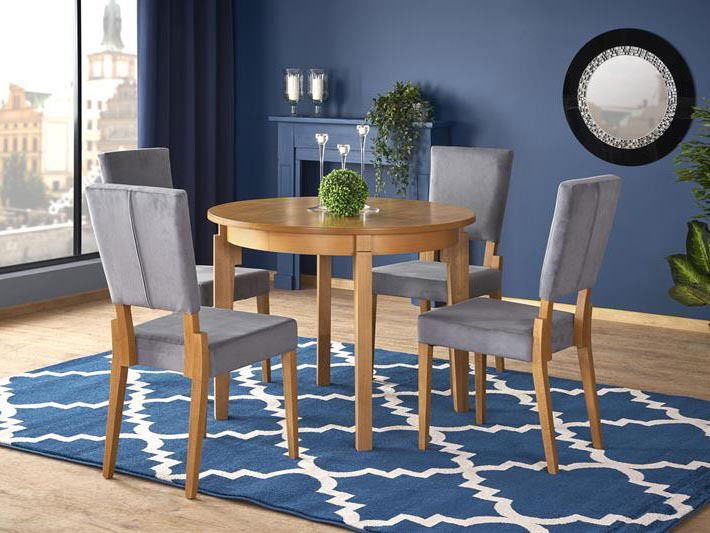 Masă de sufragerie extensibilă 100-200 cm Saras (stejar miere + (pentru 6 8 persoane)