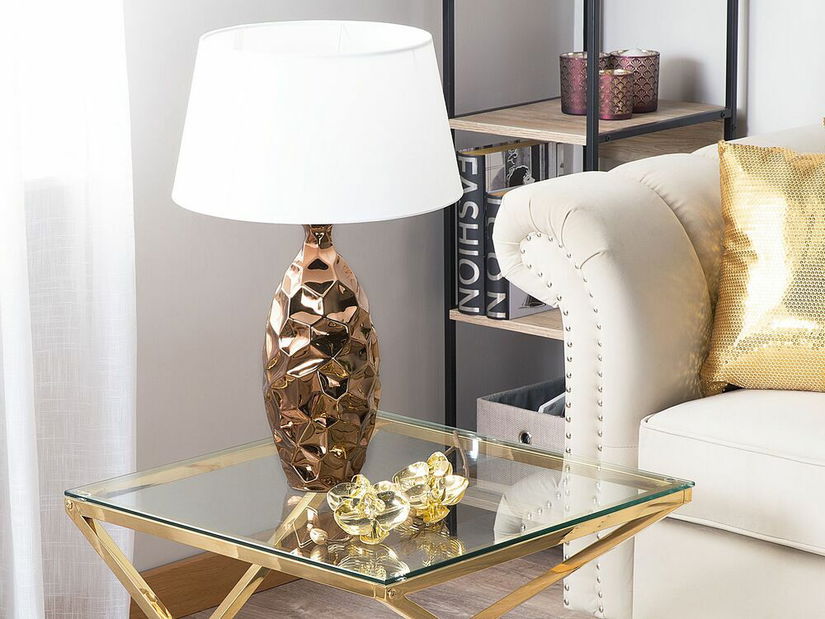 Stolná lampa Trabzoni (zlatohnedá)