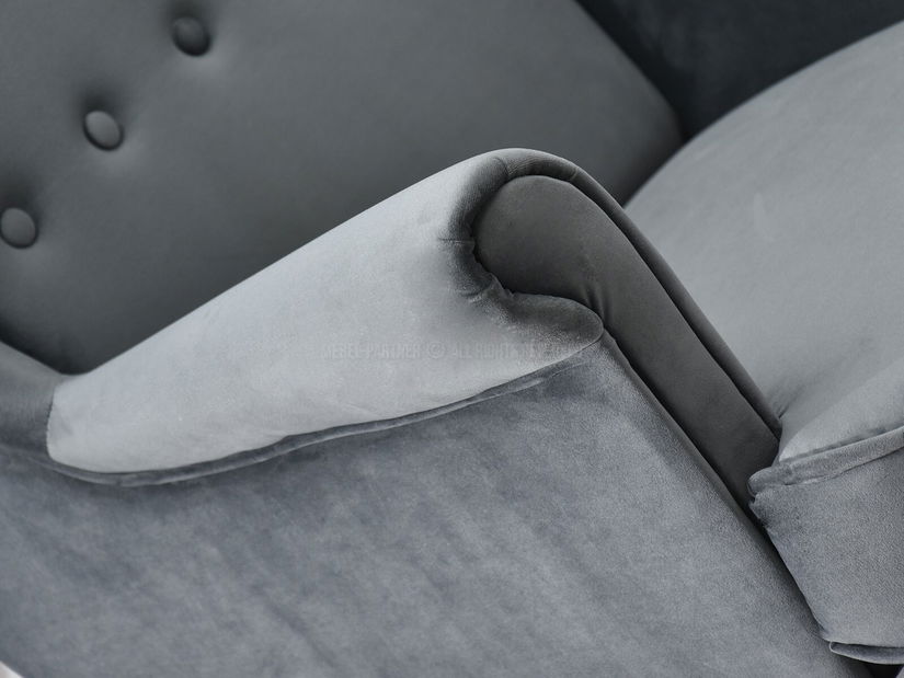 Kreslo ušiak Margis (sivá)