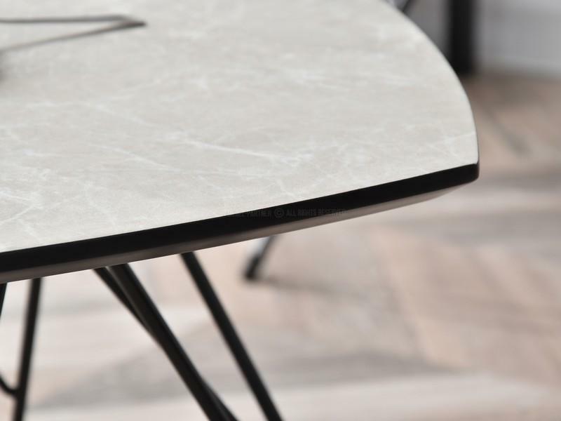 Dohányzóasztal Petal S (szürke + fekete)